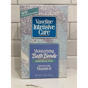 Vaseline Intensive Care Moisturizing Bath Beads Island‎ Breeze 15 oz Old Stock